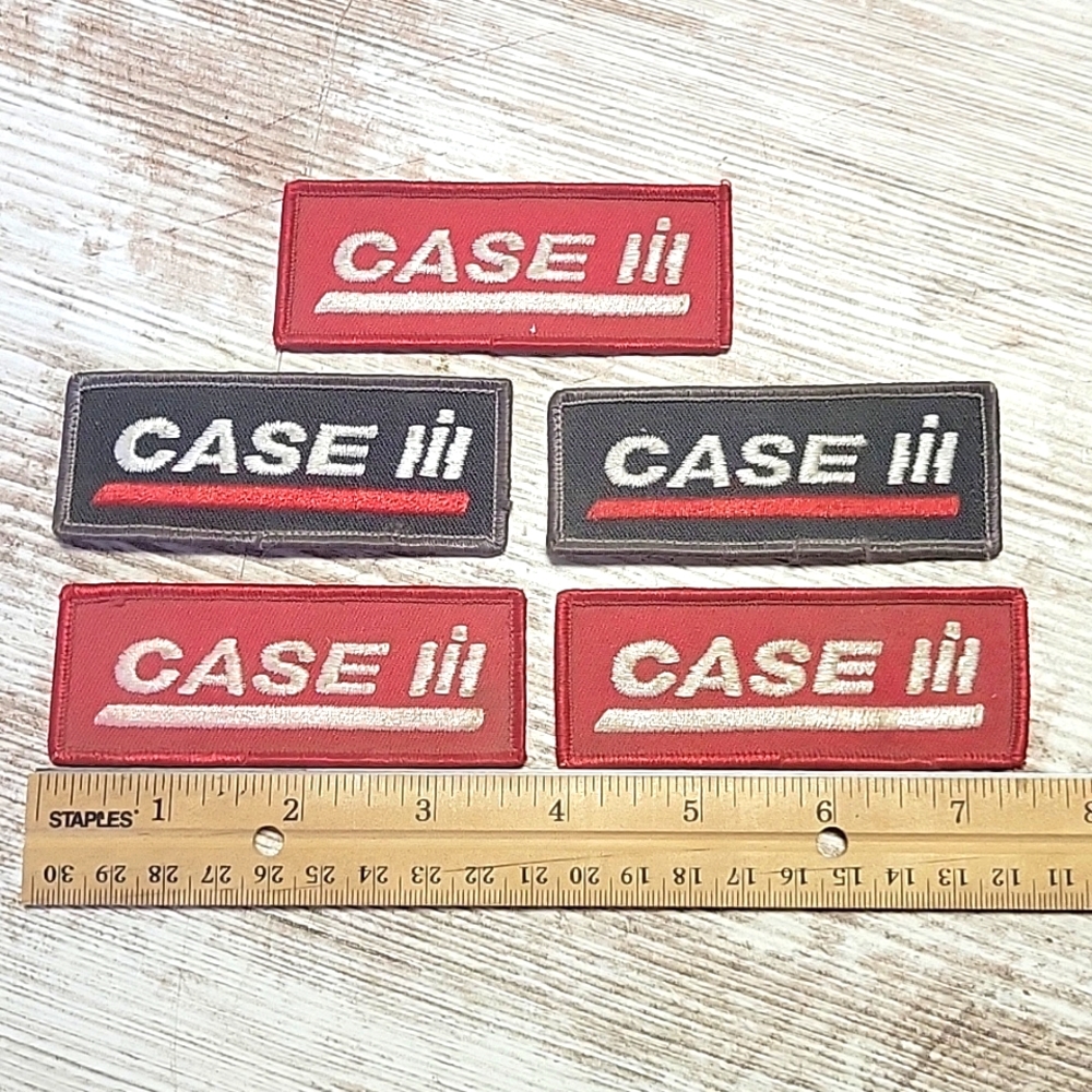 Vintage CASE IH Patches - lot of 5